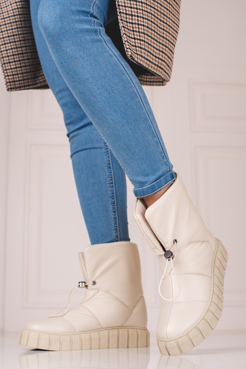 Dames snowboots leer met... 2
