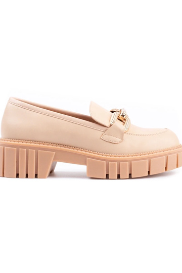 chaussures femme beiges à...