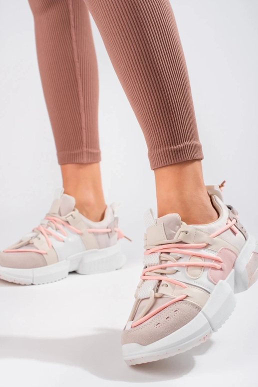 roze Sneakers model schoenen Shelovet