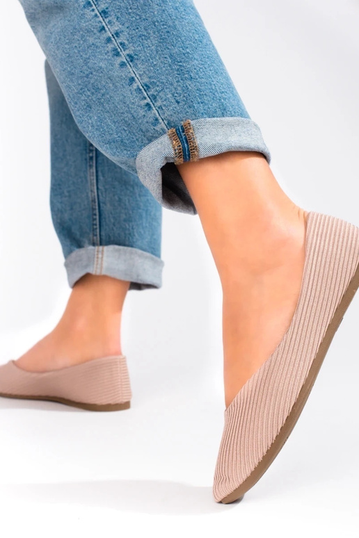 ballerines en textile Vinceza beige