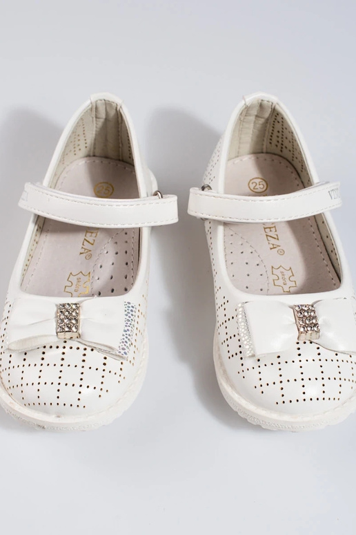 met opengewerkte elementen ballerina...