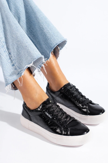 Zwarte leren damesschoenen... 2