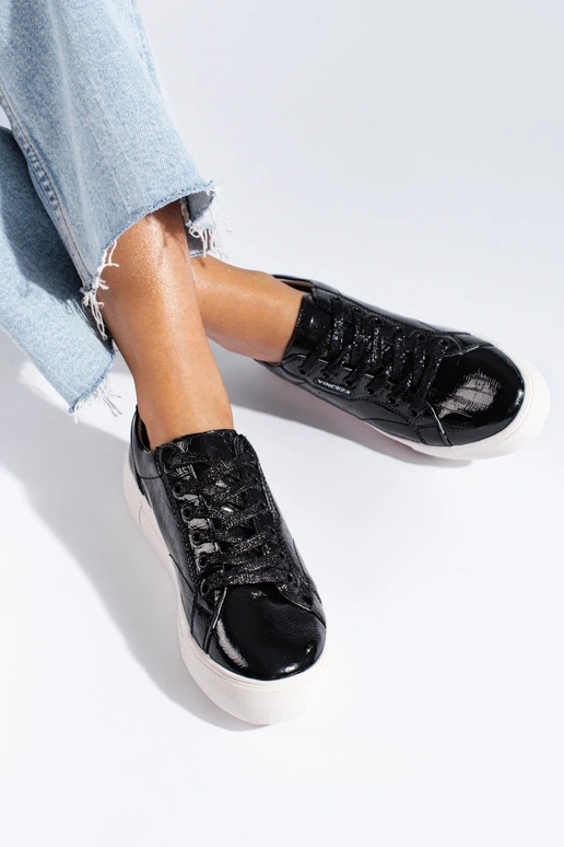 Schwarze Leder Damenstiefel Vinceza Schwarze Leder Damenstiefel Vinceza