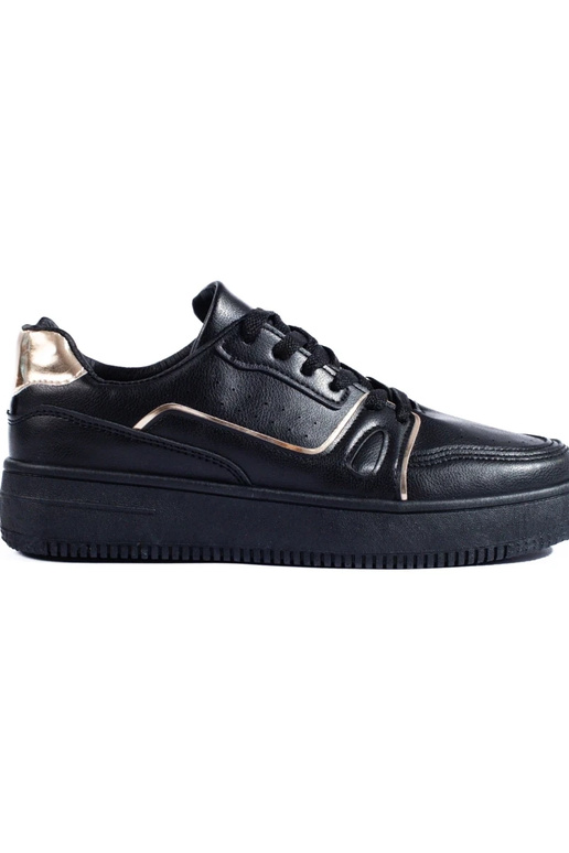 Schwarze Sneakers-Modellschuhe mit... Schwarze Sneakers-Modellschuhe mit...