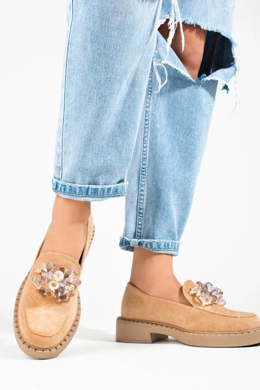 Mocassins en daim beige Potocki Mocassins en daim beige Potocki