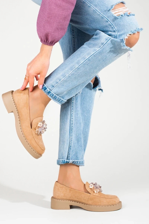 Mocassins en daim beige Potocki Mocassins en daim beige Potocki