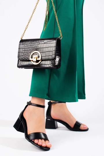 zwarte sandalen met lage... 2