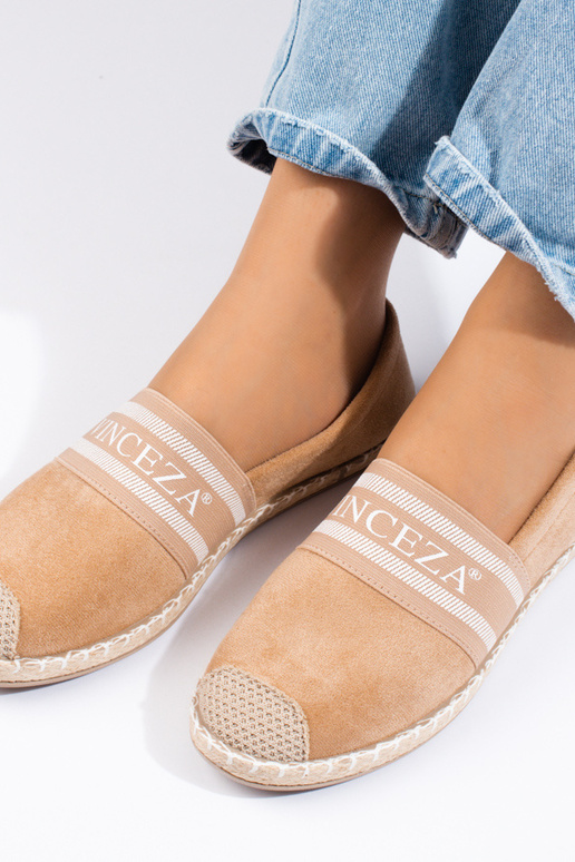 suède espadrille beige Vinceza suède espadrille beige Vinceza
