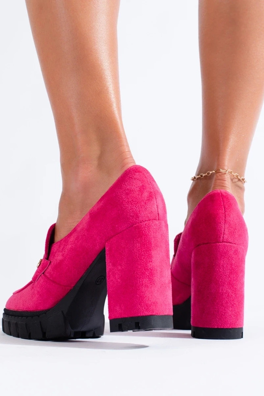 Vinceza roze suède enkellaarsjes met... Vinceza roze suède enkellaarsjes met...