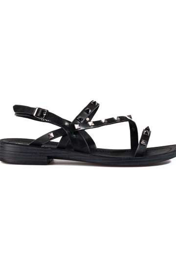 zwarte sandalen met...