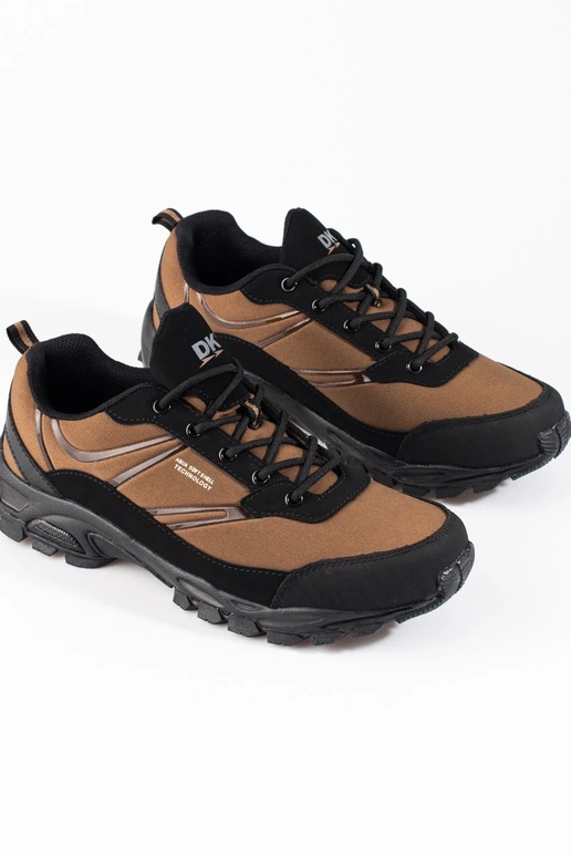 Sportieve herenschoenen in bruine...