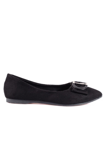 ballerines en daim noir...