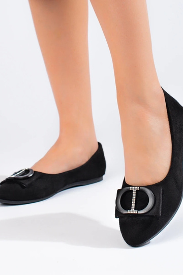 ballerines en daim noir... 2