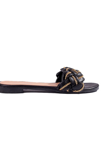 Chaussons noirs de style...
