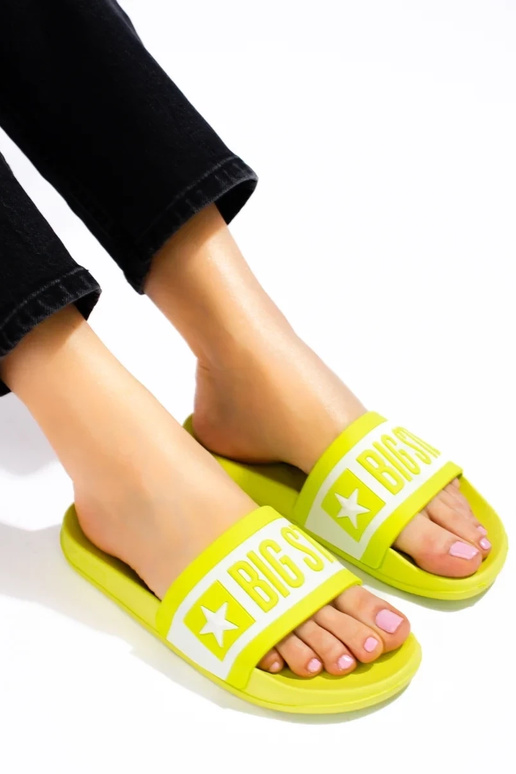 Pantoufles zółte Big Star ll274742