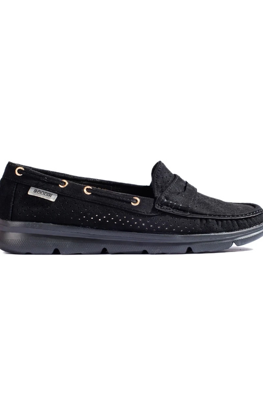 Mocassins Shelovet en daim noir