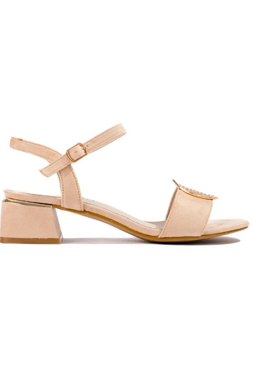 Dames sandalen in zandkleur...