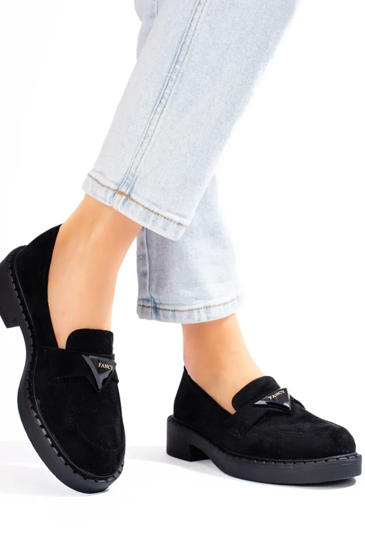 Mocassins femme daim noir Potocki Mocassins femme daim noir Potocki