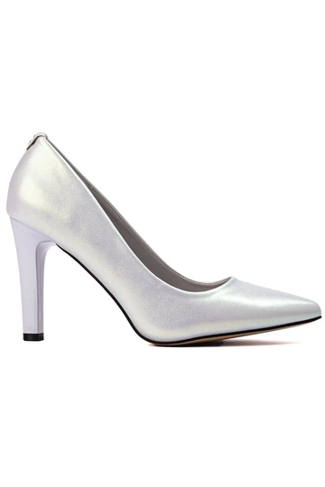 talons hauts argentés Shelovet