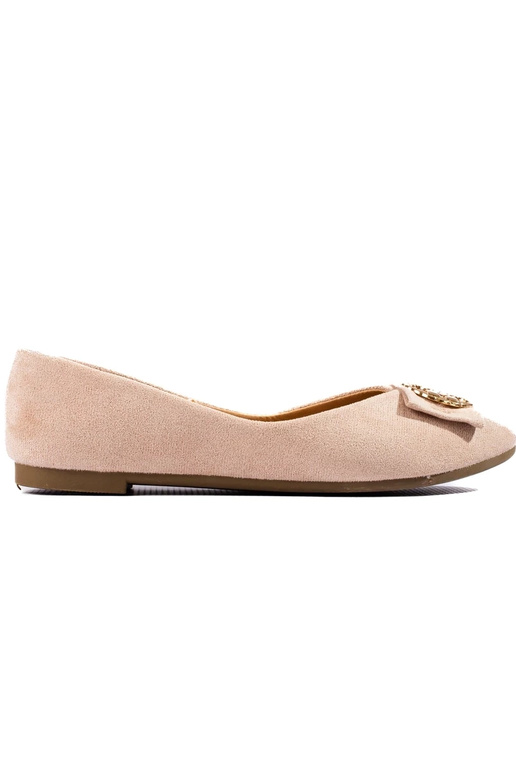 ballerine en daim beige Potocki