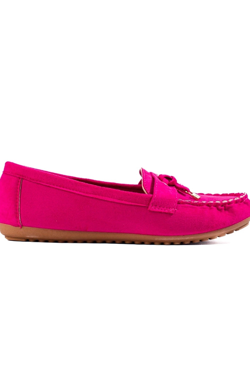 roze suède mocassins voor dames Shelovet