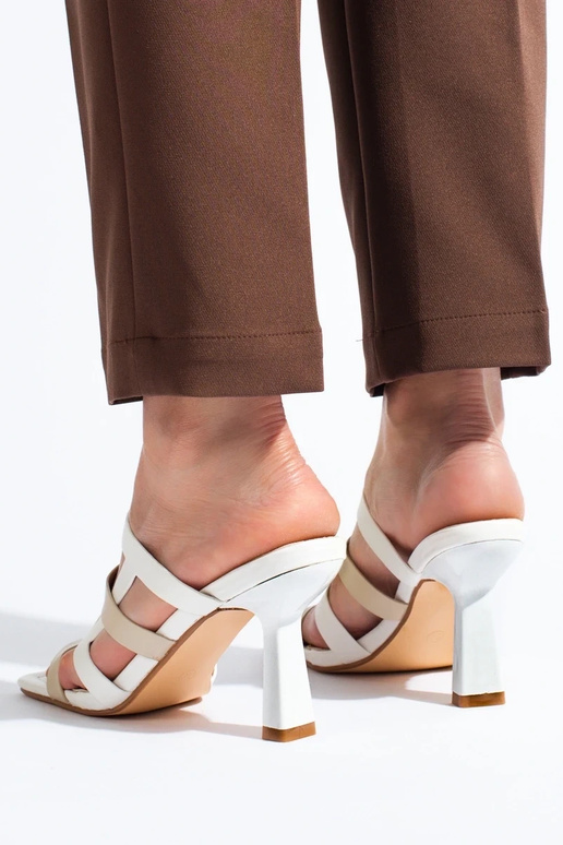 Pantoufles blanches Shelovet Pantoufles blanches Shelovet