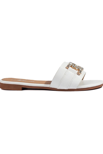 Pantoufles blanches Shelovet