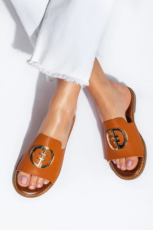 Chaussons femme couleur marron Shelovet