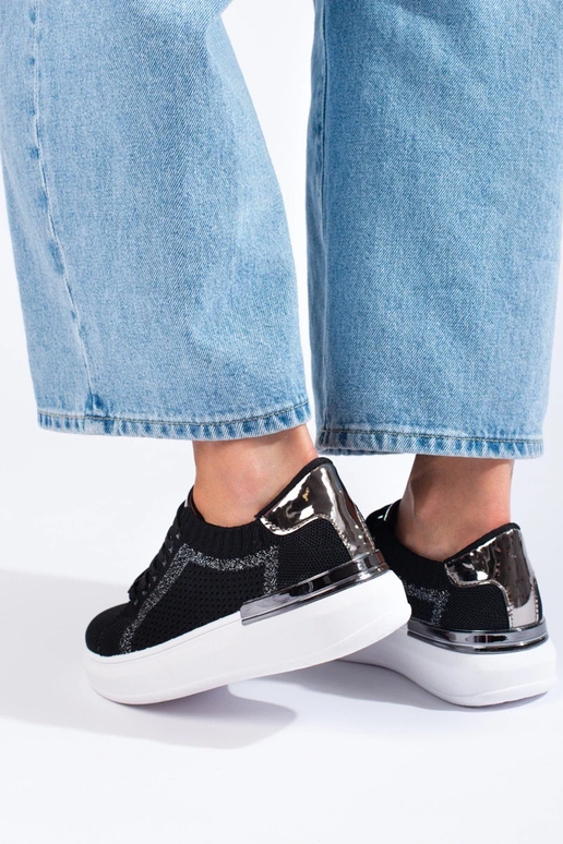 Textilschuhe mit Plateau Shelovet in... Textilschuhe mit Plateau Shelovet in...