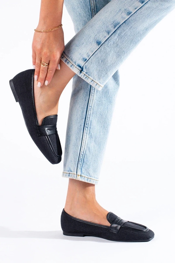 Mocassins in zwart Shelovet 2