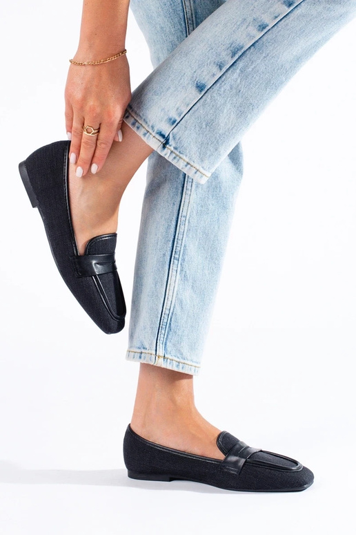 Mokassins aus schwarzem Shelovet Mokassins aus schwarzem Shelovet