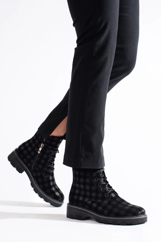 Bottes à carreaux pour femmes Bottes à carreaux pour femmes