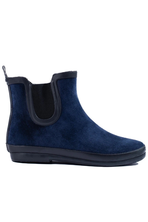 Wildleder-Gummistiefel isoliert blau... Wildleder-Gummistiefel isoliert blau...
