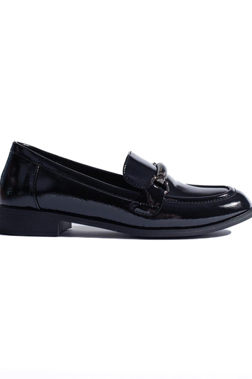 mocassins effet laqué de...