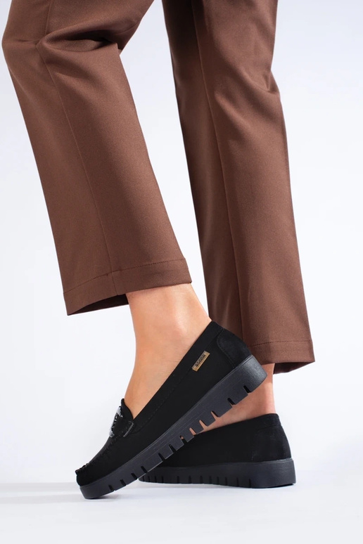 Mocassins Shelovet à gros talon en... Mocassins Shelovet à gros talon en...