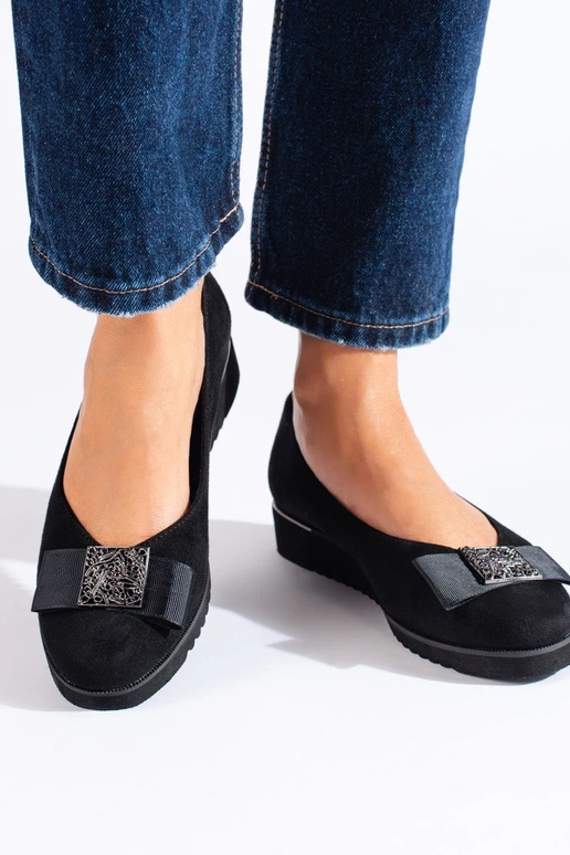 Schwarze Wildleder-High-Heels von... Schwarze Wildleder-High-Heels von...