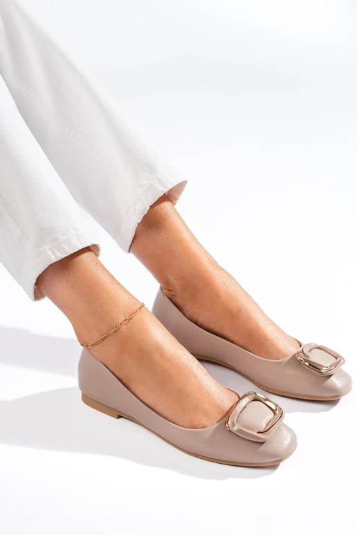 beige ballerina's Shelovet beige ballerina's Shelovet