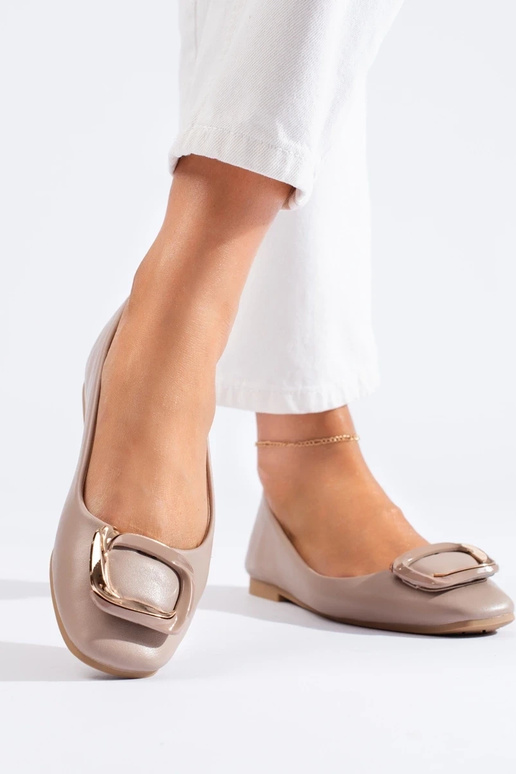 beige ballerina's Shelovet beige ballerina's Shelovet