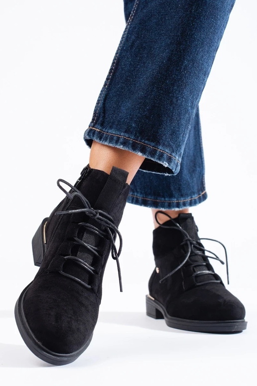 Wildlederschuhe für Damen in Schwarz Wildlederschuhe für Damen in Schwarz