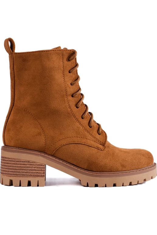 braune geschnürte Damenschuhe