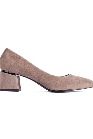 Talons bas en daim couleur...