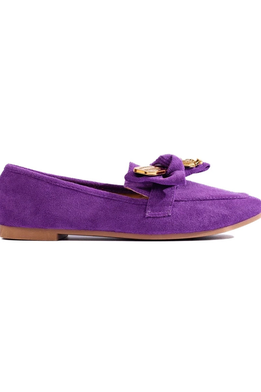 Shelovet paarse suède mocassins Shelovet paarse suède mocassins