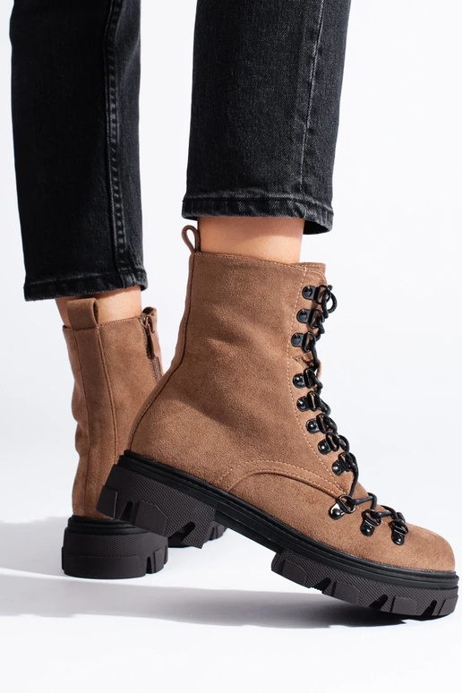 Vinceza suède veterlaarzen in bruin Vinceza suède veterlaarzen in bruin