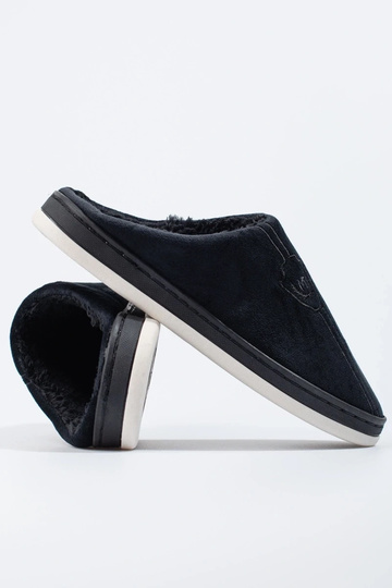 chaussons homme noirs Shelovet 2