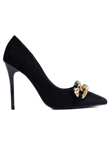 schwarze Wildleder High...