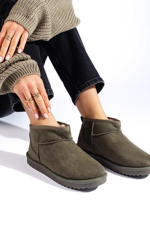 kaki Bottes de neige femme