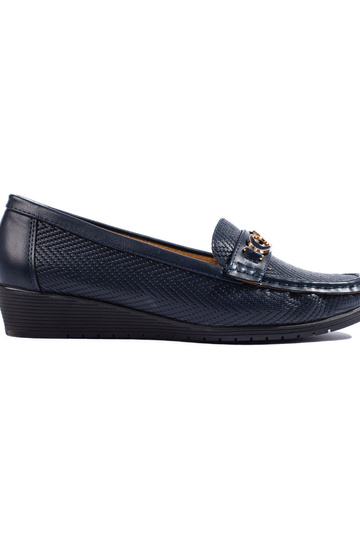 mocassins femme bleu marine