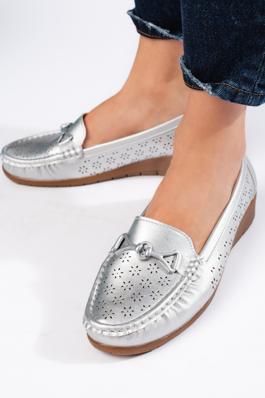 mocassins argentés pour femme mocassins argentés pour femme