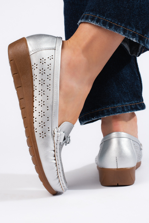 mocassins argentés pour femme mocassins argentés pour femme