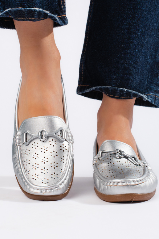 mocassins argentés pour femme mocassins argentés pour femme